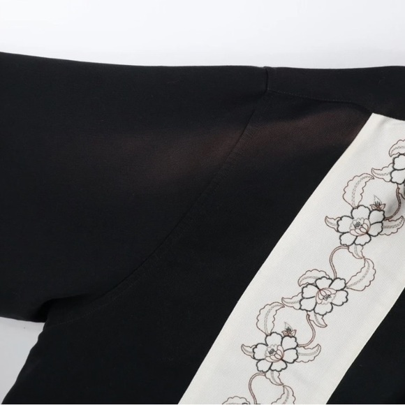 Men’s SZ M Cubavera Black and Cream Floral Shirt - Picture 6 of 11